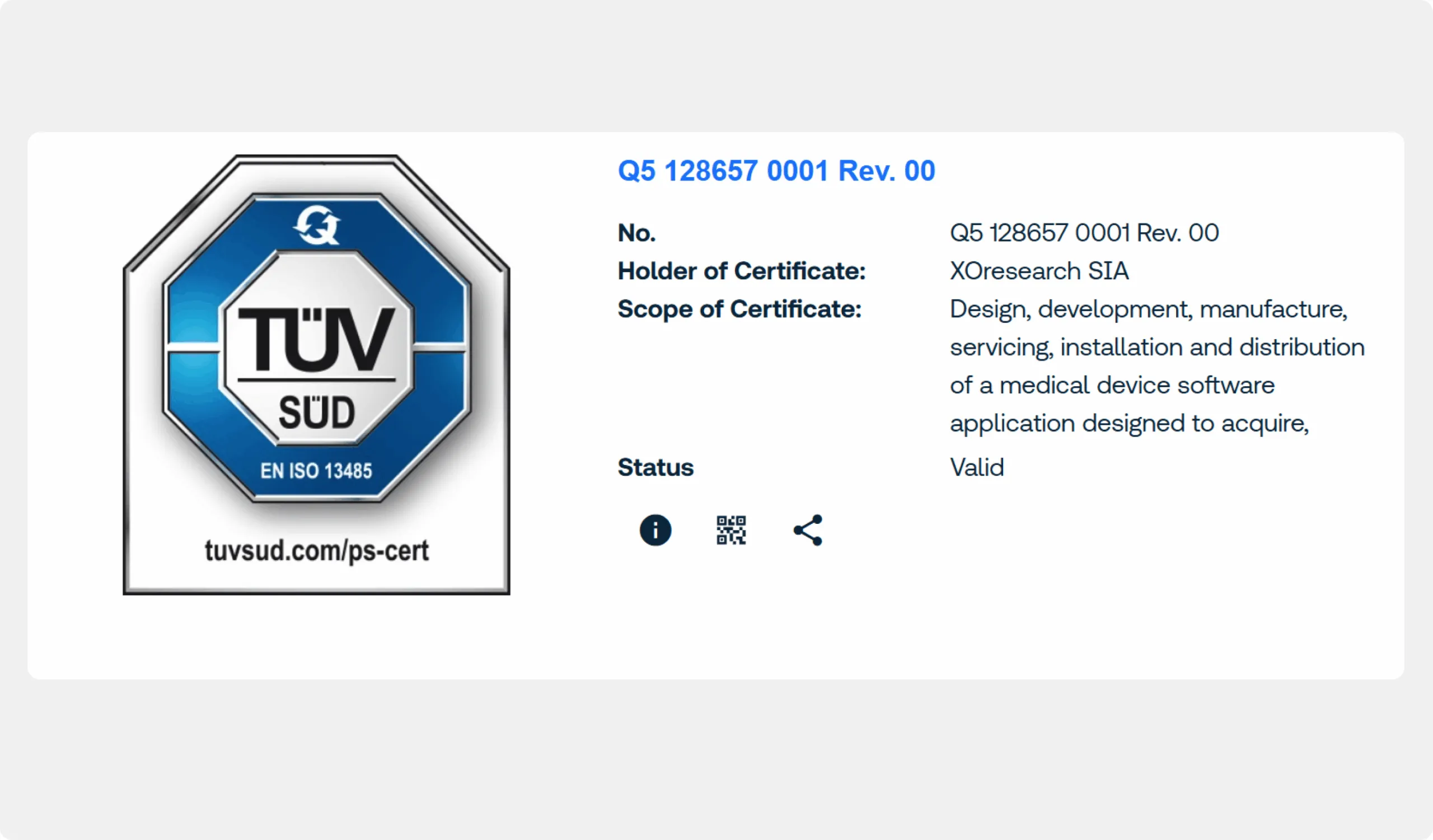 Cardio.AI EU MDR and ISO 13485 certification